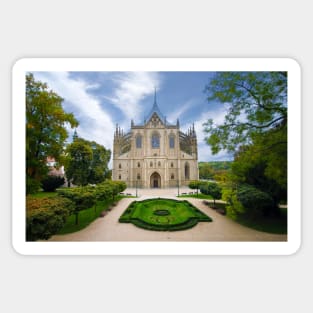 Church of Saint Barbara in Kutna Hora, Czech Republic Sticker